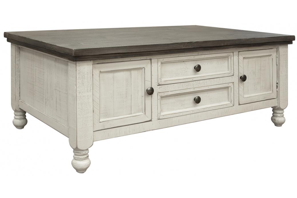 Stone, 4 Drawer Cocktail Table