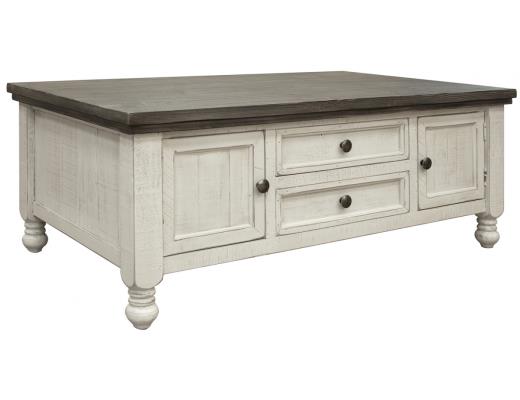 Stone, 4 Drawer Cocktail Table