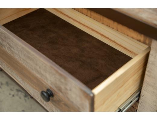 Antique, 6 Drawer, 1 Sliding Door, Dresser