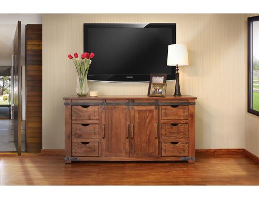 Parota, 6 Drawer 2 Door 60" TV Stand