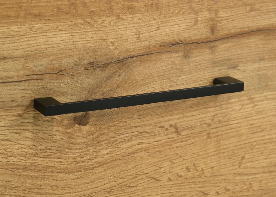 Mid-Century Modern Rustic Nightstand – Weathered Brown & Pine