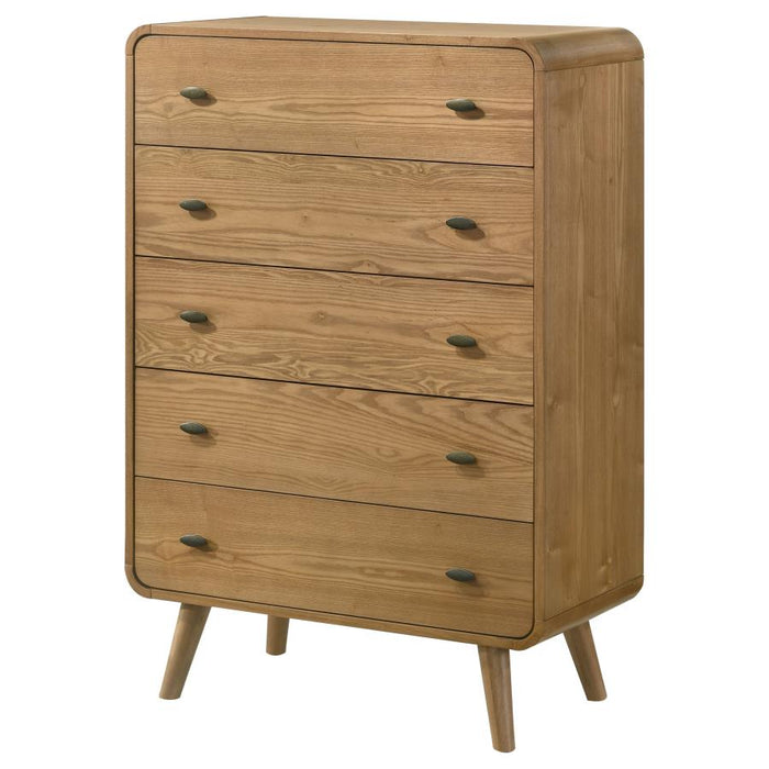Trevalo Bedroom Chest, Five-Drawer Design