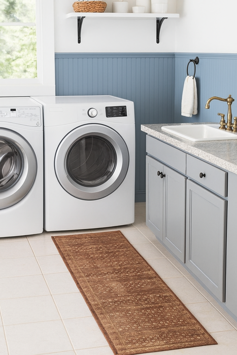 Tibet Collection Area Rug Ultra Soft Washable Rug, Non Slip Area Rug Indoor, Stain Resistant Rugs for Living Room Bedroom Vintage Home Decor