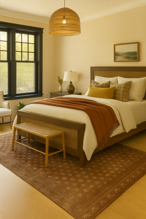 Tibet Collection Area Rug Ultra Soft Washable Rug, Non Slip Area Rug Indoor, Stain Resistant Rugs for Living Room Bedroom Vintage Home Decor