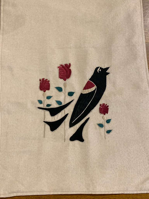 Arts & Crafts Mission style Linen Table Runner