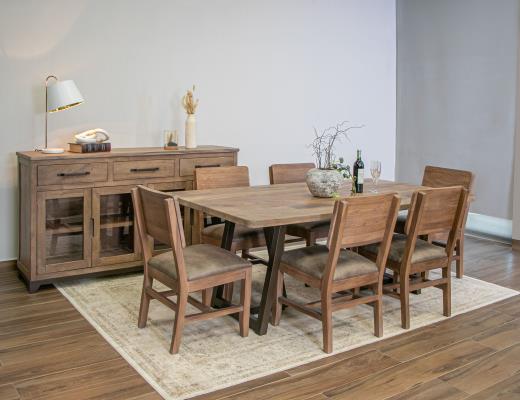 Natural Parota, Rectangular Dining Table