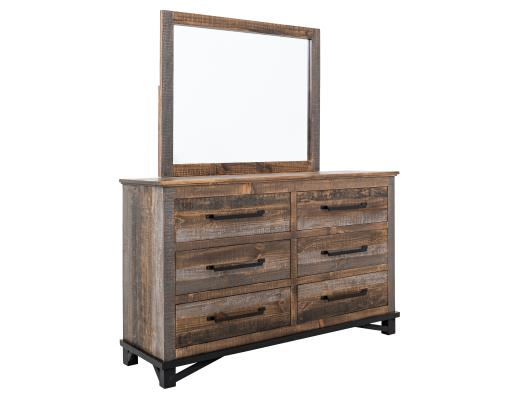 Loft Brown, 6 Drawer Dresser