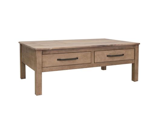Natural Parota, 4 Drawer Cocktail Table