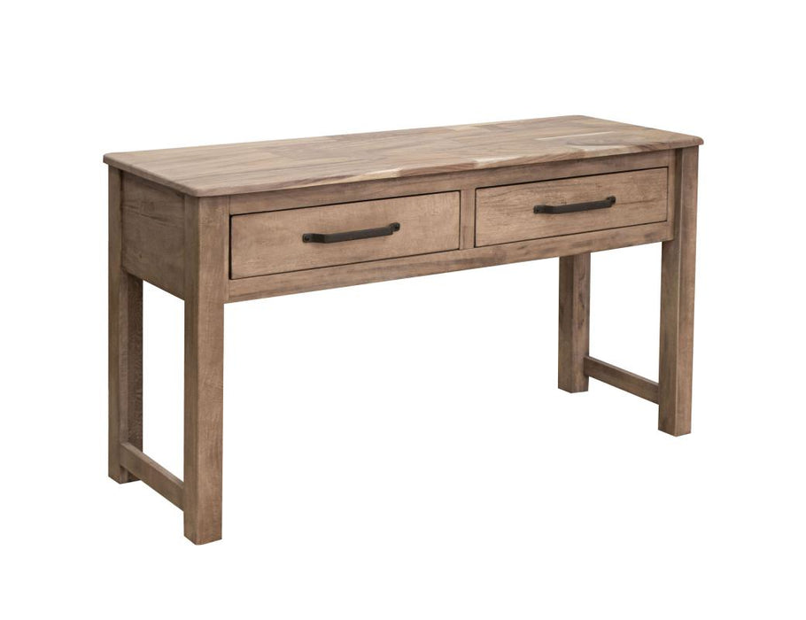 Natural Parota, 2 Drawer Sofa Table