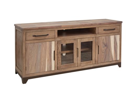 Natural Parota Wood Media Console, TV Stand - 70"