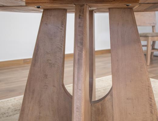 Natural Parota, Round Dining Table
