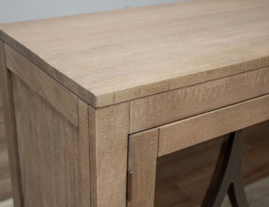 Avorin Collection Sideboard, Console with Glass Doors - 80"