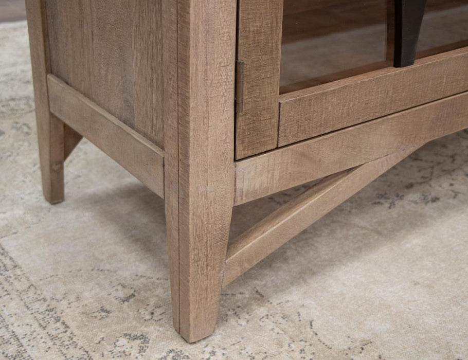 Avorin Collection Sideboard, Console with Glass Doors - 80"