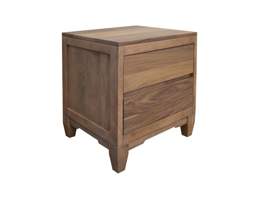 Set of 2 Parota Nova, 2 Drawer Nightstand