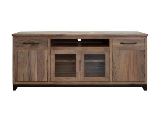 Natural Parota Wood Media Console, TV Stand - 70"