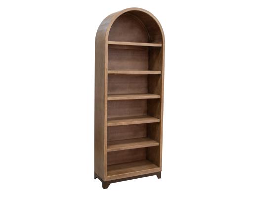 Natural Parota 5 Shelves Bookshelf - 70.25" High