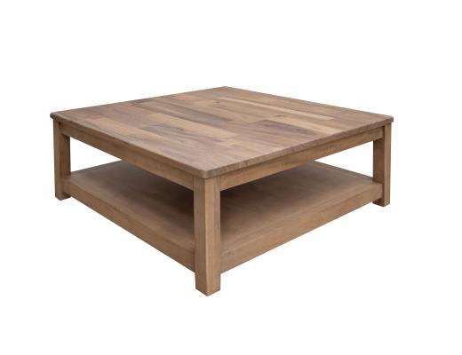 Natural Parota, Square Cocktail Table