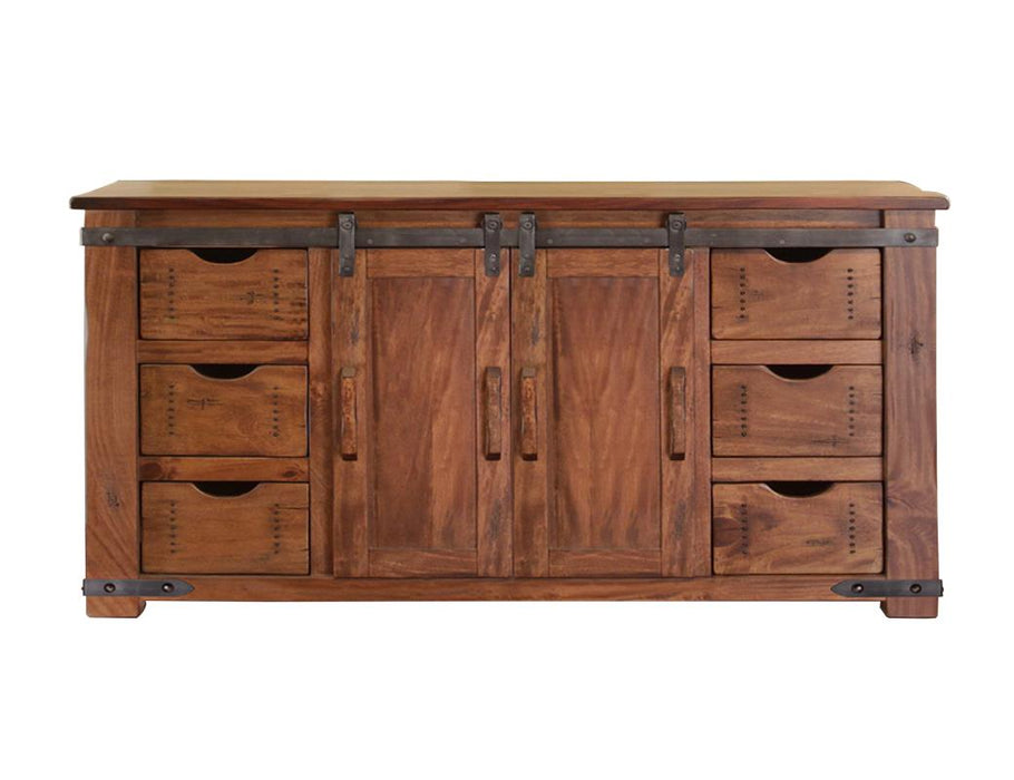Parota, 6 Drawer 2 Door 60" TV Stand