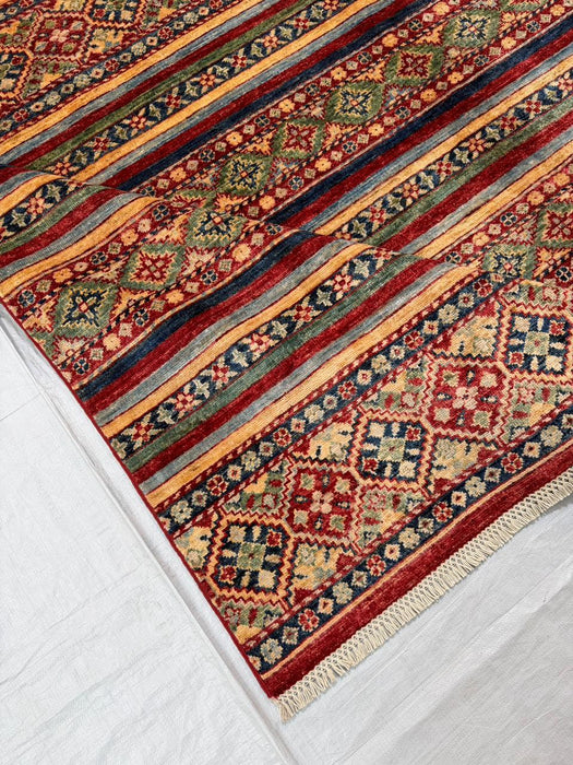 Hand-Knotted Vegetable Dye Bakhtiar Rug from Pakistan,  8' x 10'