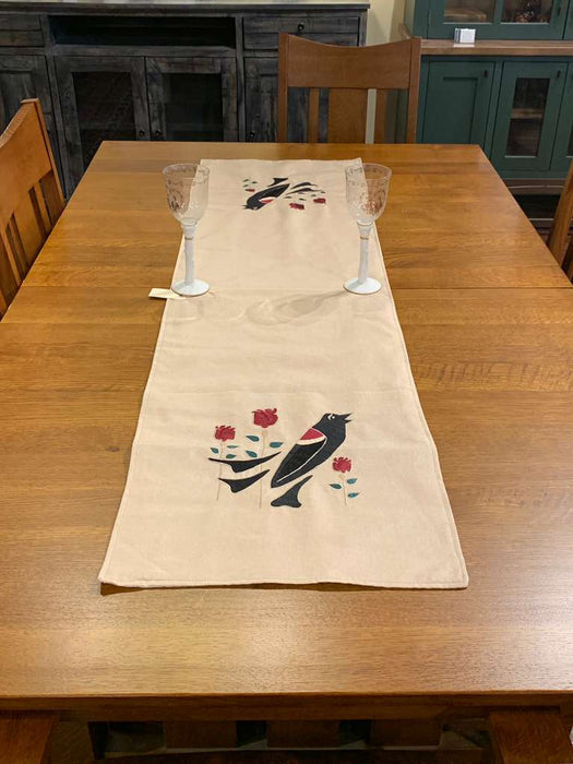 Arts & Crafts Mission style Linen Table Runner