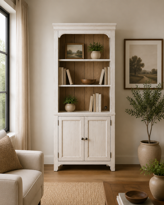 Farmstead 78" Bookcase in Antique White