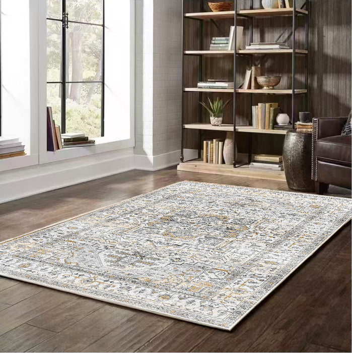 Serapi Collection Area Rug Ultra Soft Washable Rug, Non Slip Area Rug Indoor, Stain Resistant Rugs for Living Room Bedroom Vintage Home Decor