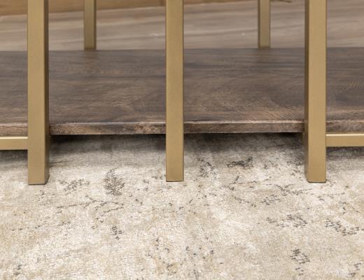 Onix, Metal Base Sofa Table
