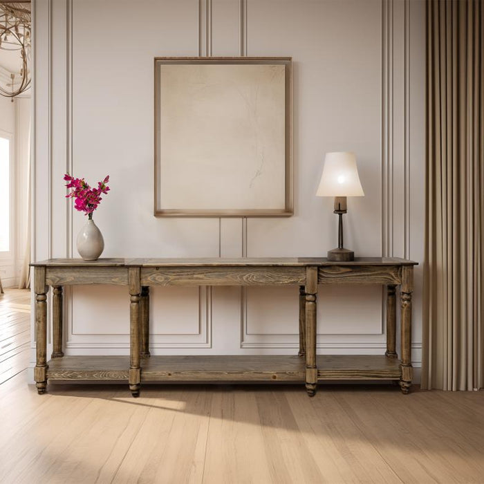 Valencia Solid Wood Classic Turned Legs Sofa Table