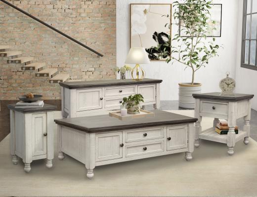 Stone, 4 Drawer Cocktail Table