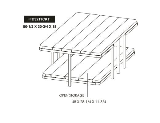 Onix, Metal Base Cocktail Table