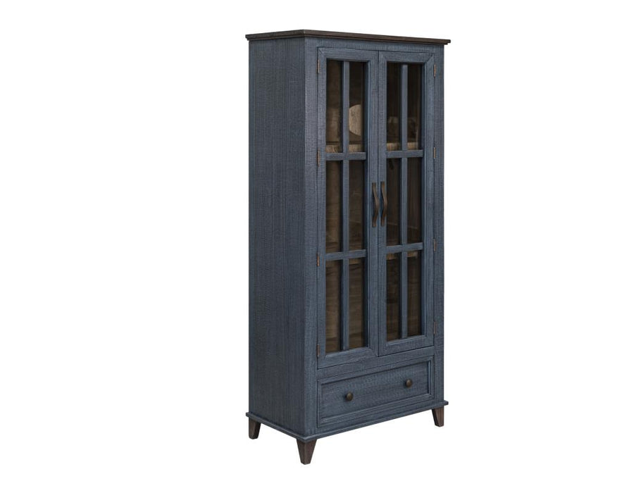 Rustwood Solid Wood Display & Storage Cabinet, Bookcase