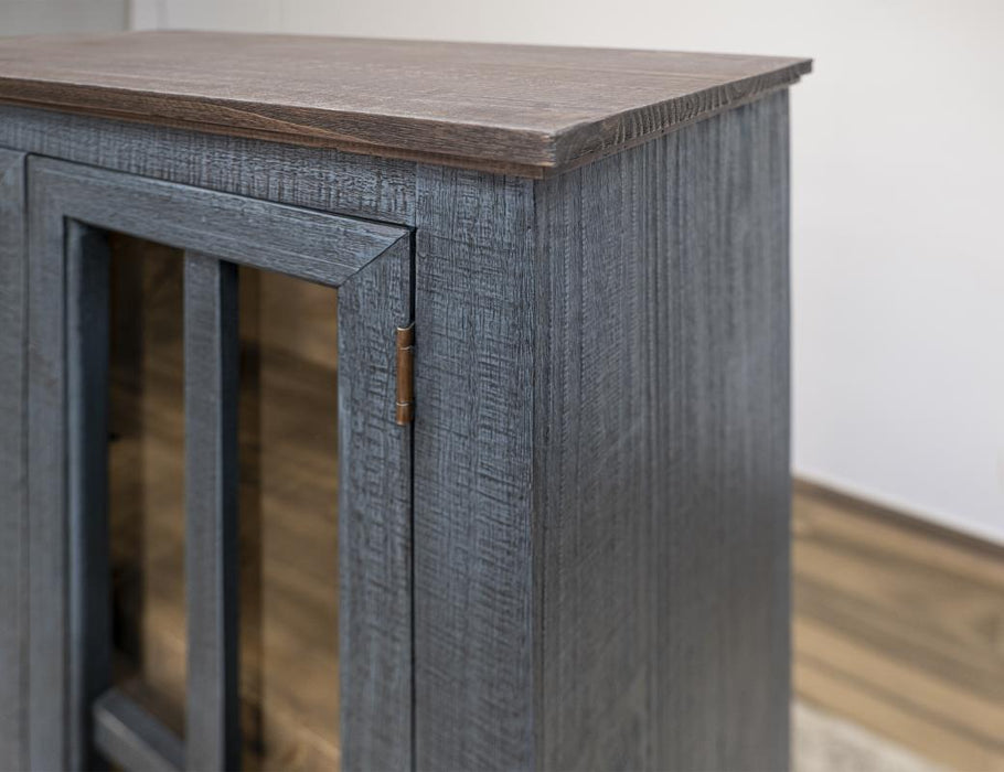 Rustwood Solid Wood Display & Storage Cabinet, Bookcase