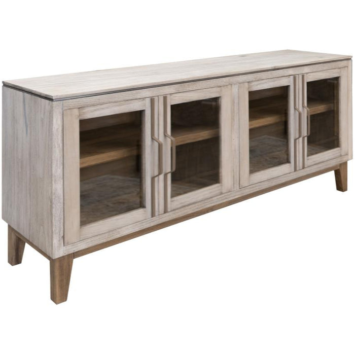 Lucrezia Solid Wood Glass Door Console