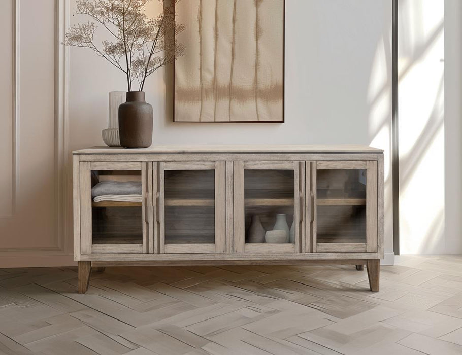 Arven Mid-Century Ivory Buffet Cabinet, Console, TV Stand