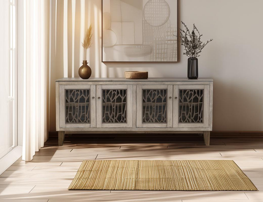 Arven Mid-Century Ivory Buffet Cabinet, Console, TV Stand