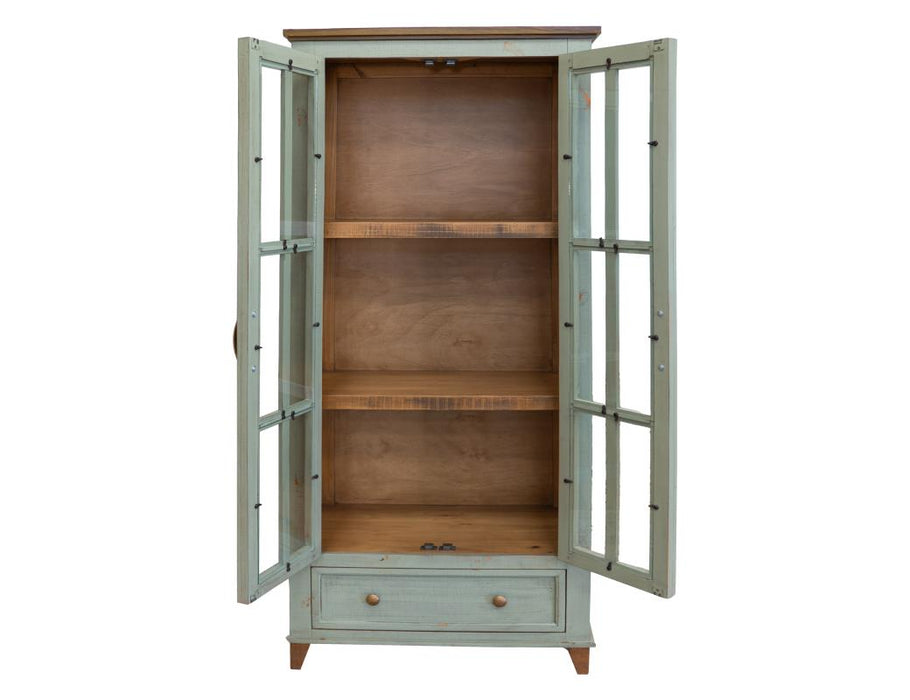 Rustwood Solid Wood Display & Storage Cabinet, Bookcase