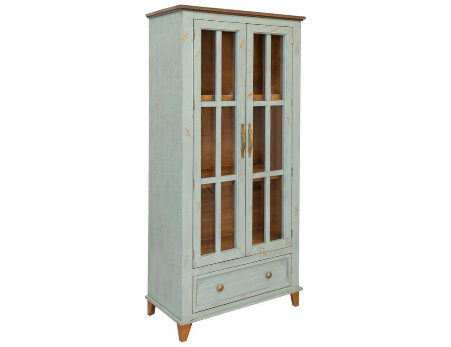 Rustwood Solid Wood Display & Storage Cabinet, Bookcase