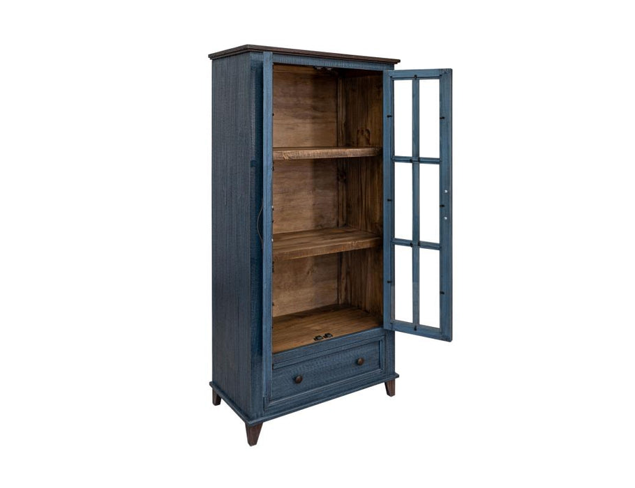 Rustwood Solid Wood Display & Storage Cabinet, Bookcase