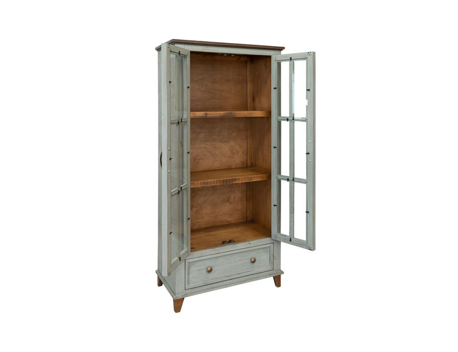 Rustwood Solid Wood Display & Storage Cabinet, Bookcase