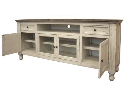 Stone, 2 Drawer 4 Doors 80" TV Stand
