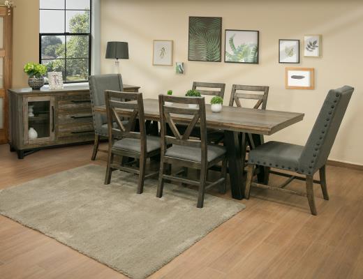 Set of 2 Loft Brown, Wooden Chair
