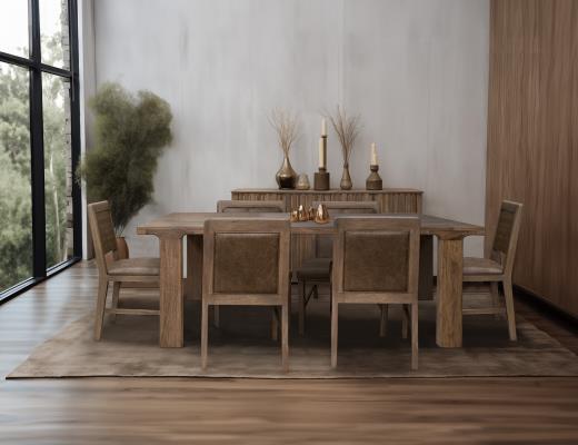 Set of 2 Mezquite, Wooden Chair