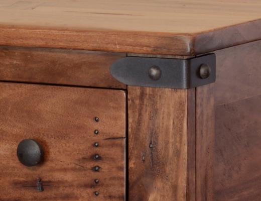 Parota II, 3 Drawer Sofa Table