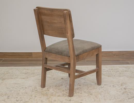 Set of 2 Natural Parota, Wooden Chair