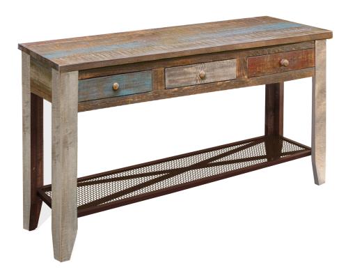 Antique, 3 Drawer Sofa Table
