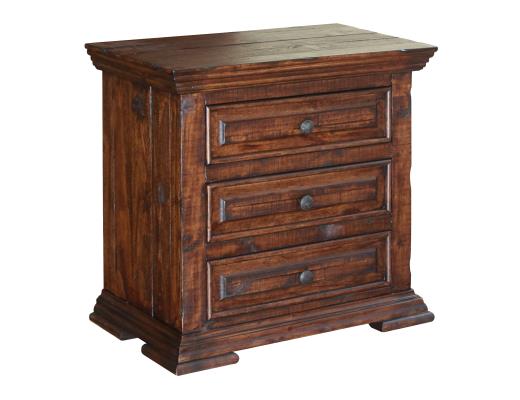 Set of 2 Terra, 3 Drawer Nightstand