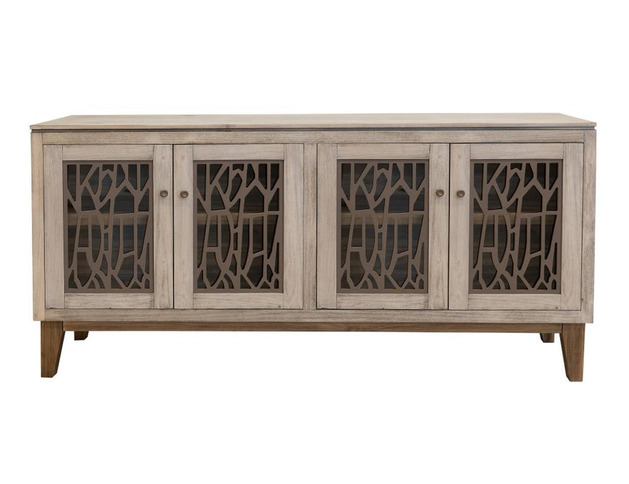 Arven Mid-Century Ivory Buffet Cabinet, Console, TV Stand