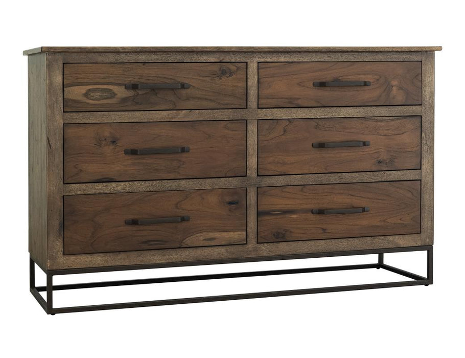Natural Teca, 6 Drawer, Dresser