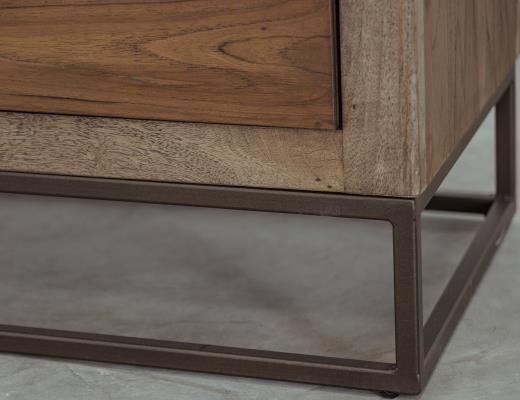 Natural Teca, 5 Drawer, Chest