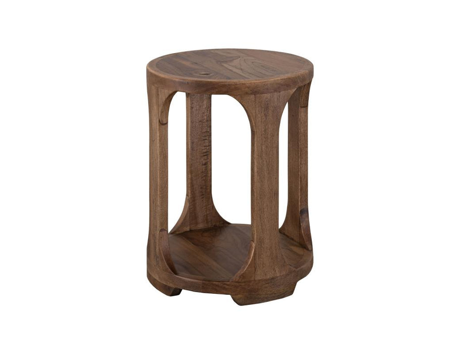 Set of 2 Balam, 1 Shelf, Chairside Table